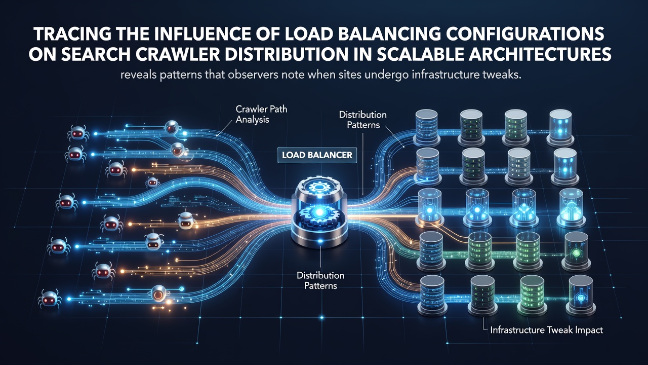 Tracing the Influence of Load Balancing Configurations on Search Crawler Distribution in Scalable Architectures
